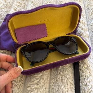 GUCCI ROUND-FRAME SUNGLASSES